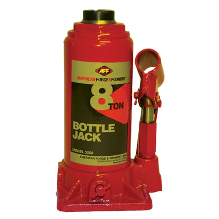 American Forge & Foundry Bottle Jack, Manual, Heavy Duty, 8 Ton 3508